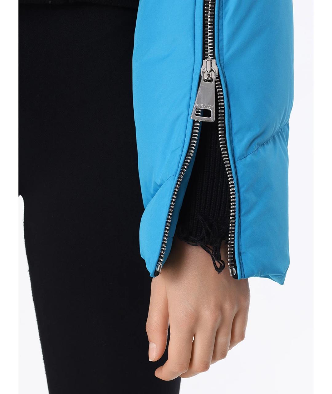 KHRISJOY Голубой полиамидовый пуховик, фото 5