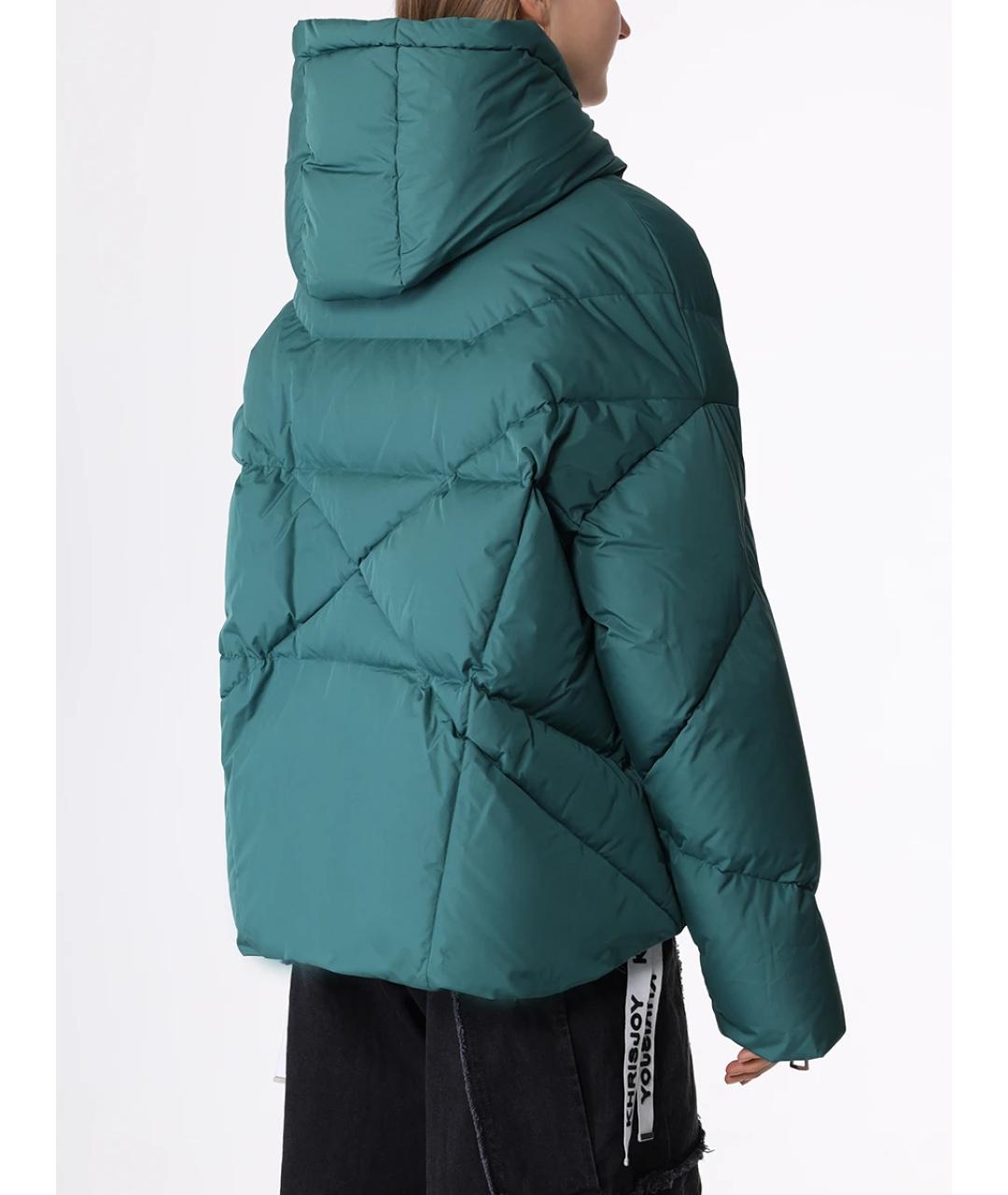 KHRISJOY Зеленый полиэстеровый пуховик, фото 3