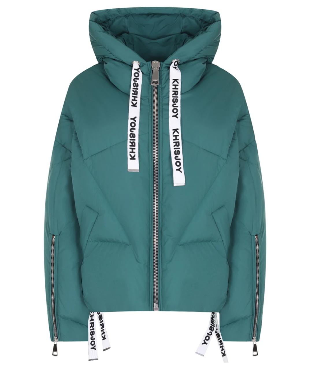 KHRISJOY Зеленый полиэстеровый пуховик, фото 1