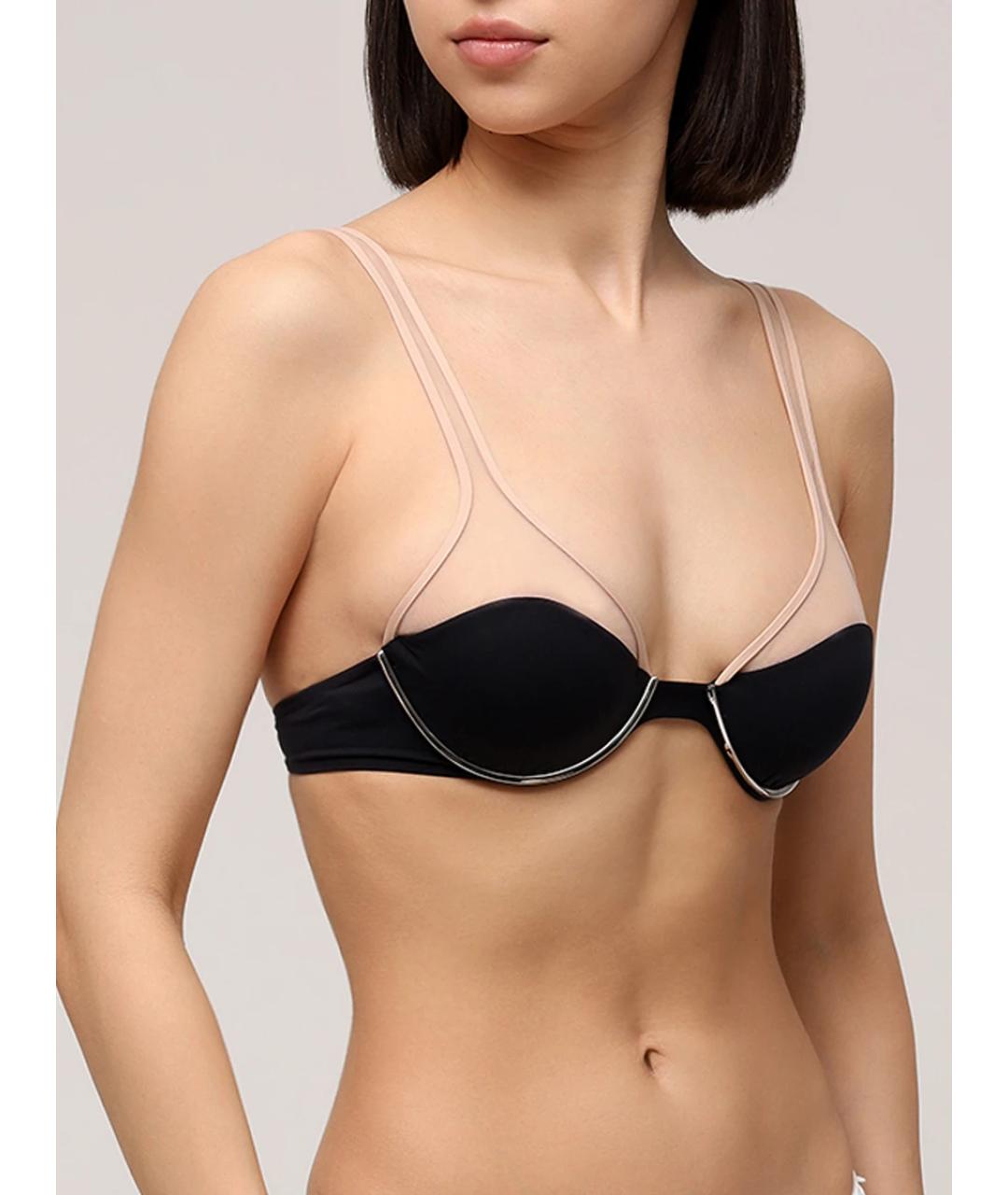 LA PERLA Черный полиамидовый купальник, фото 2