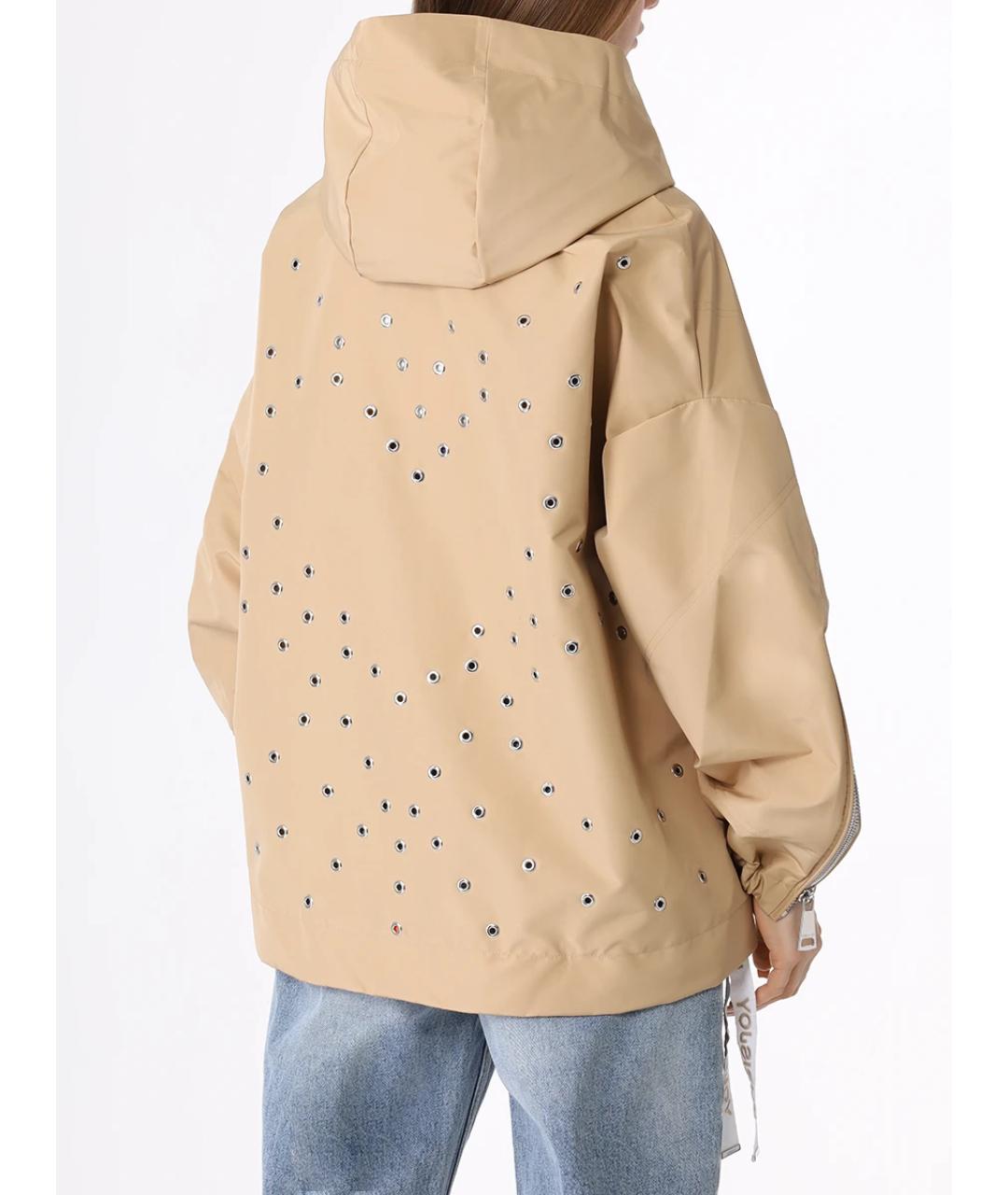 KHRISJOY Бежевая полиэстеровая куртка, фото 3