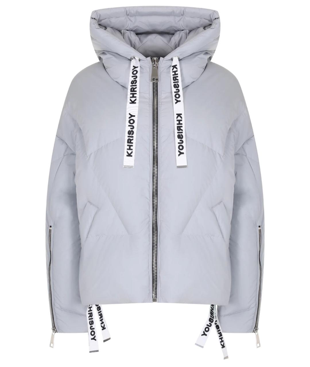 KHRISJOY Серый полиамидовый пуховик, фото 1