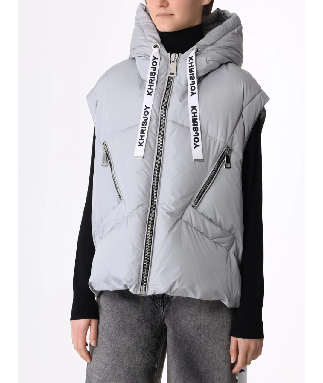 KHRISJOY Серый жилет, фото 4