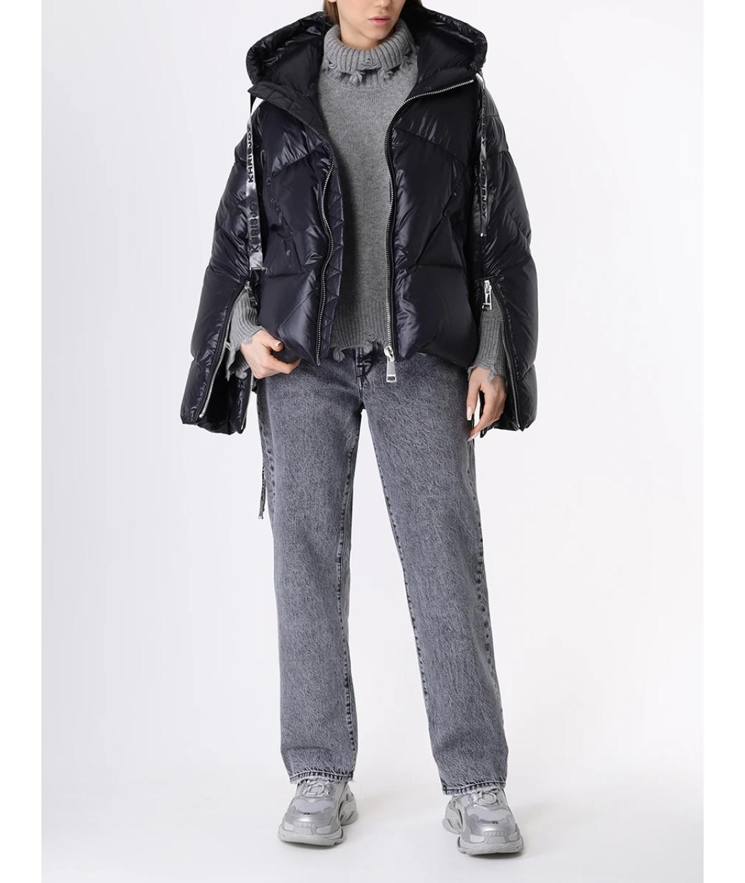 KHRISJOY Черный полиэстеровый пуховик, фото 2