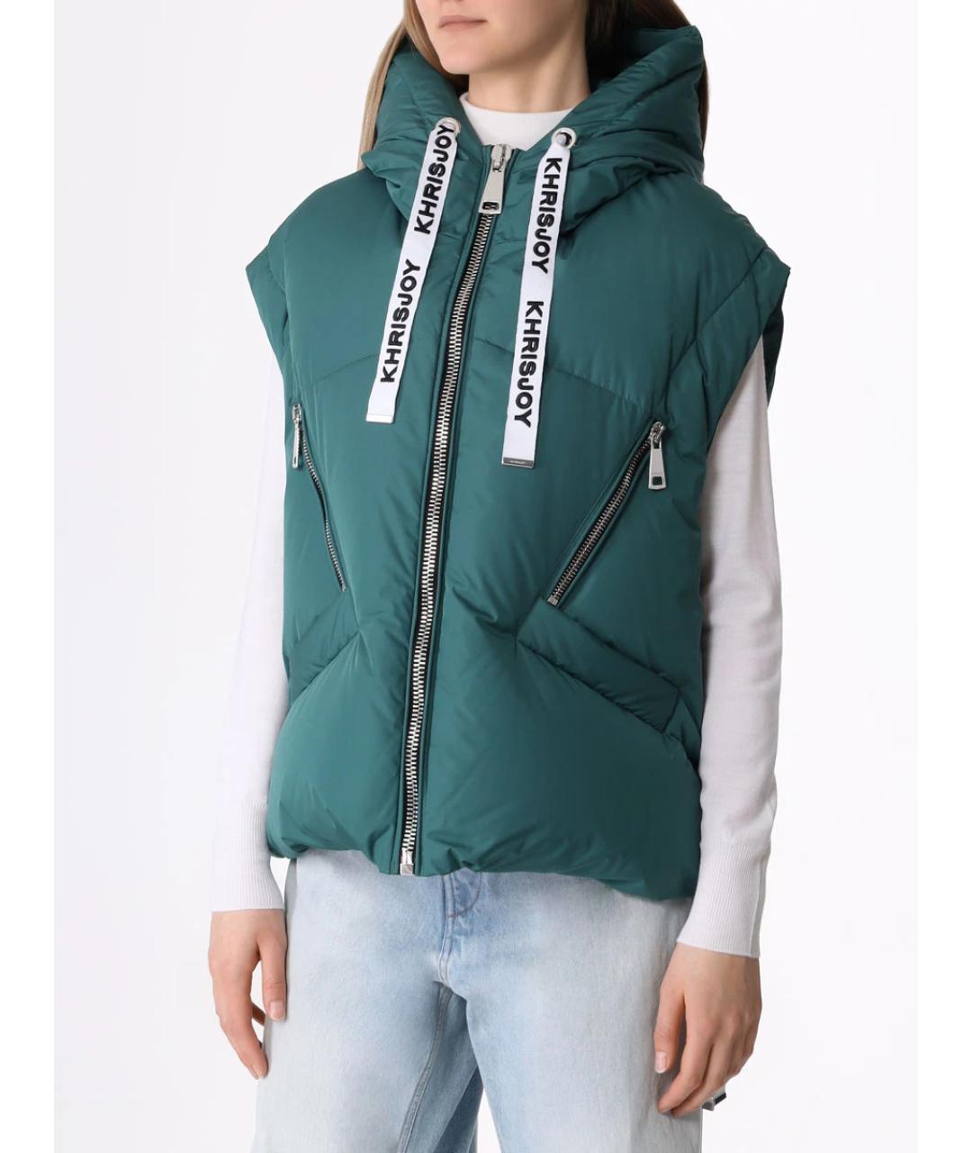 KHRISJOY Зеленый жилет, фото 4