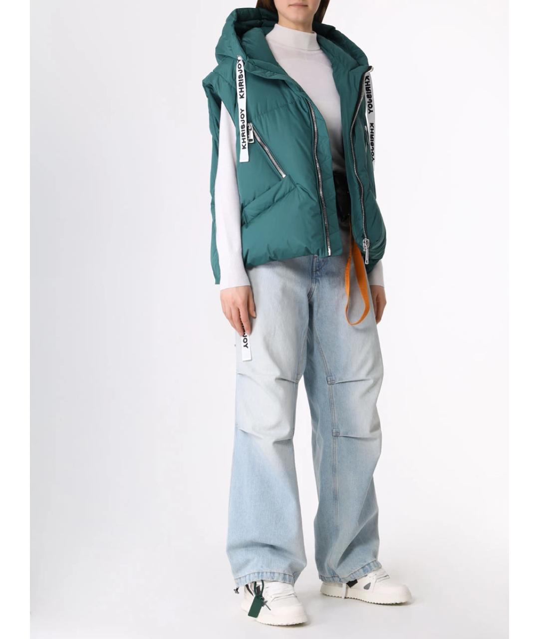 KHRISJOY Зеленый жилет, фото 2