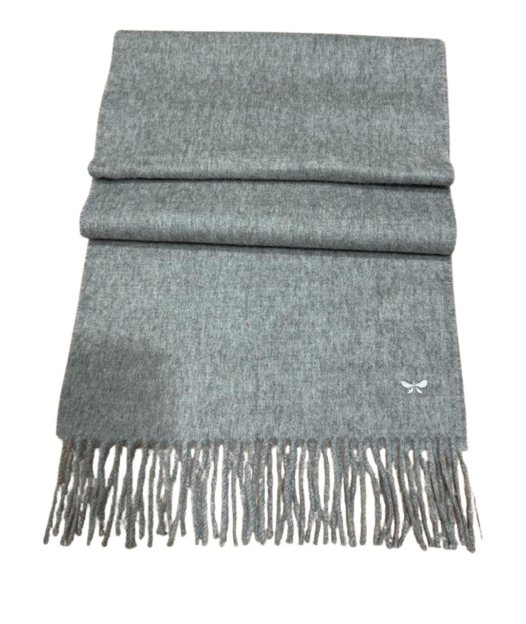 WEEKEND MAX MARA Серый шерстяной шарф, фото 1