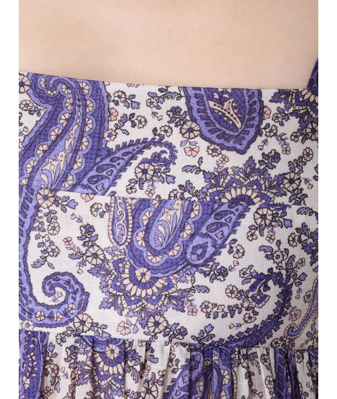 ZIMMERMANN Фиолетовый хлопковый сарафан, фото 5