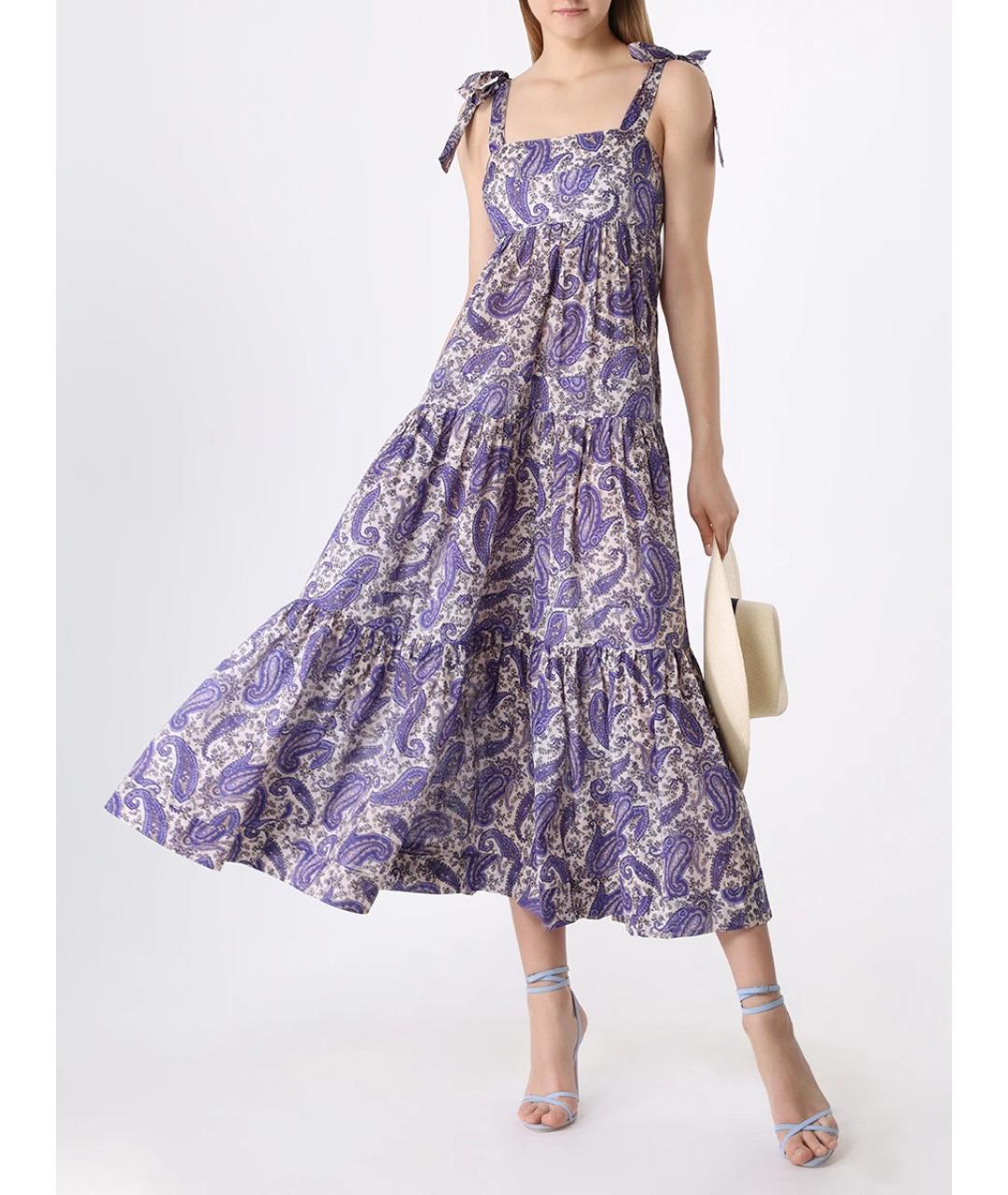 ZIMMERMANN Фиолетовый хлопковый сарафан, фото 2