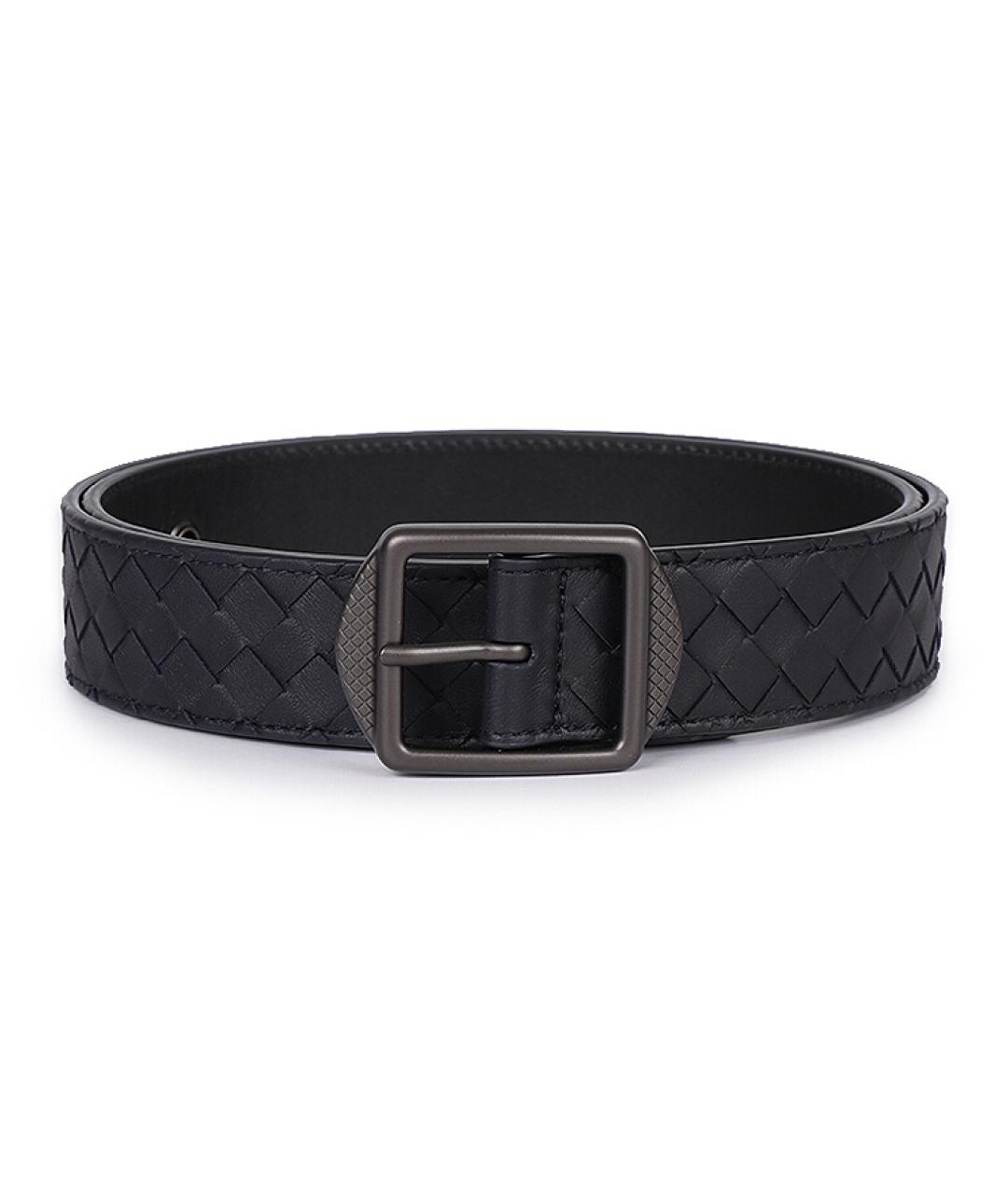 BOTTEGA VENETA Черный кожаный ремень, фото 1