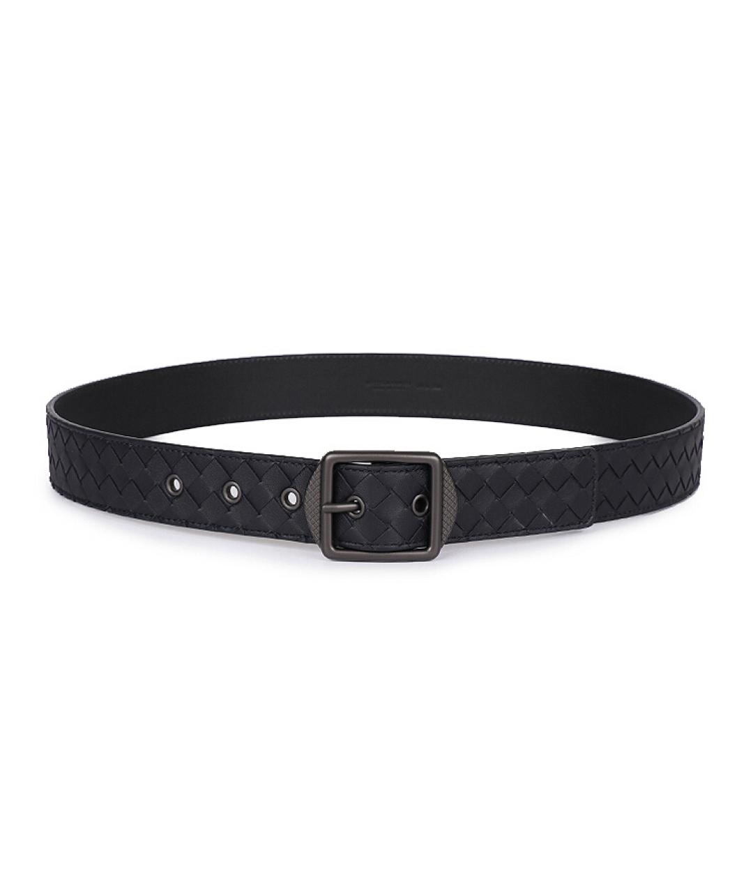BOTTEGA VENETA Черный кожаный ремень, фото 2