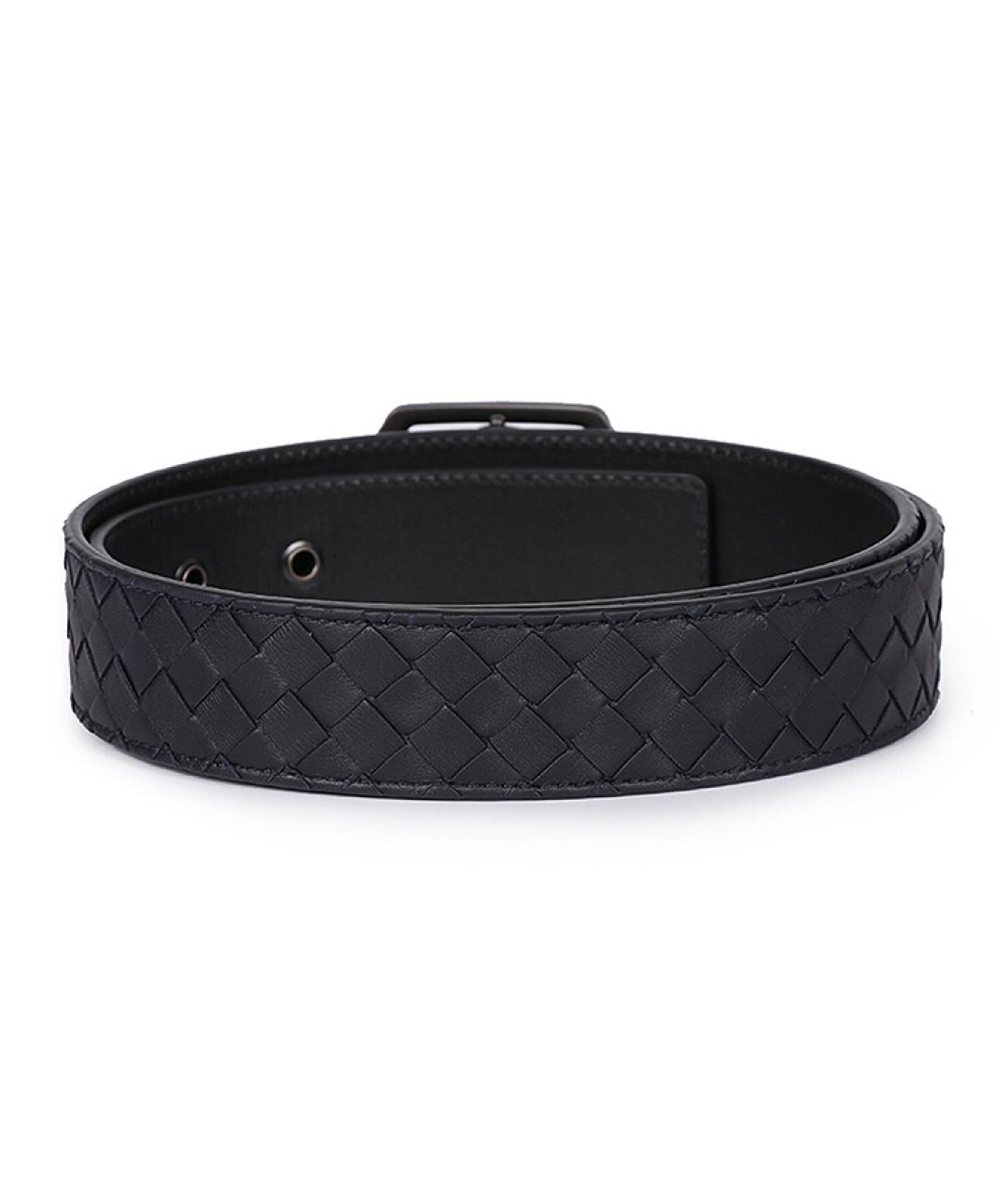 BOTTEGA VENETA Черный кожаный ремень, фото 4