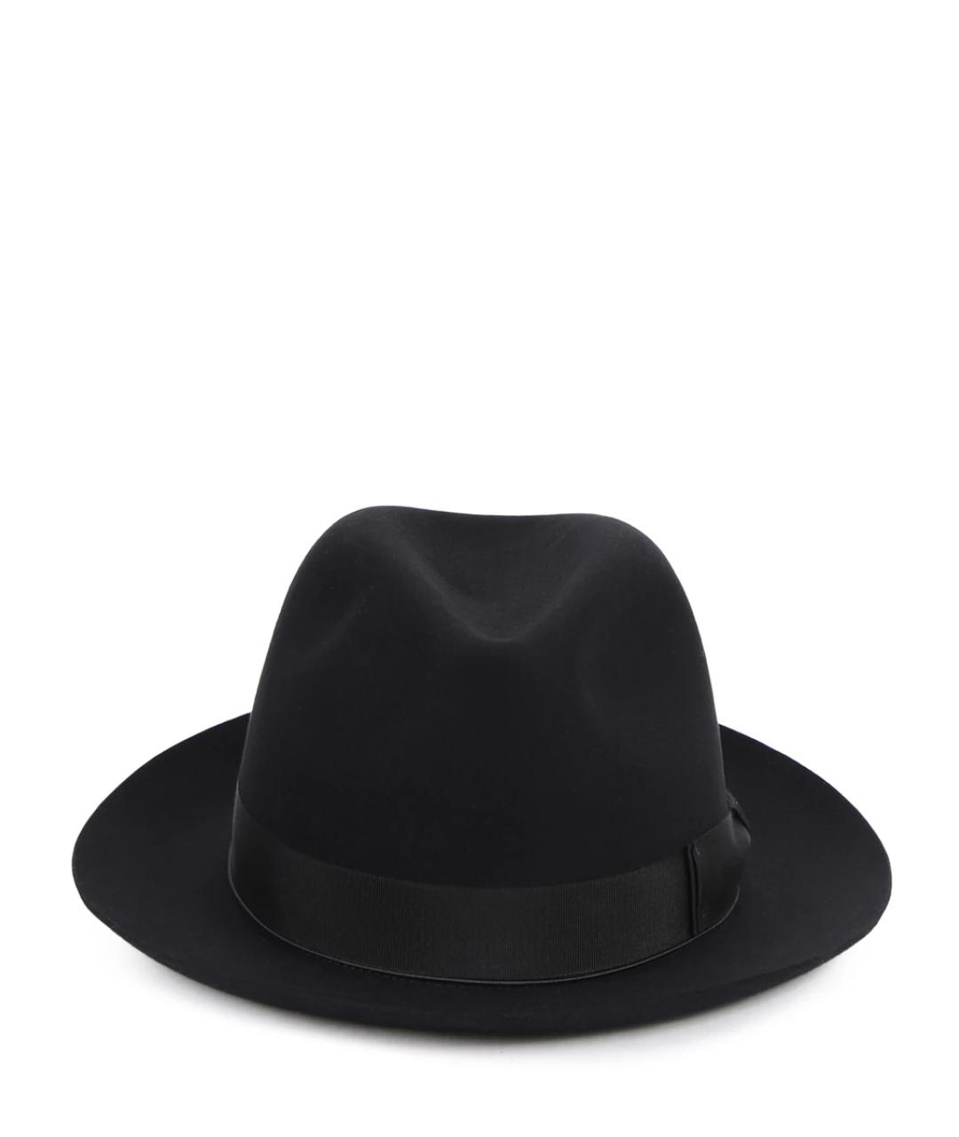 BORSALINO Черная шерстяная шляпа, фото 1