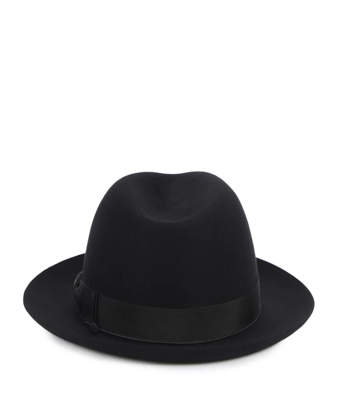 BORSALINO Черная шерстяная шляпа, фото 2