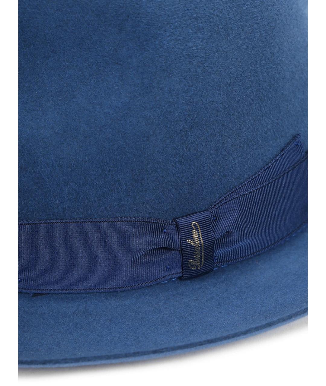 BORSALINO Синяя шерстяная шляпа, фото 3