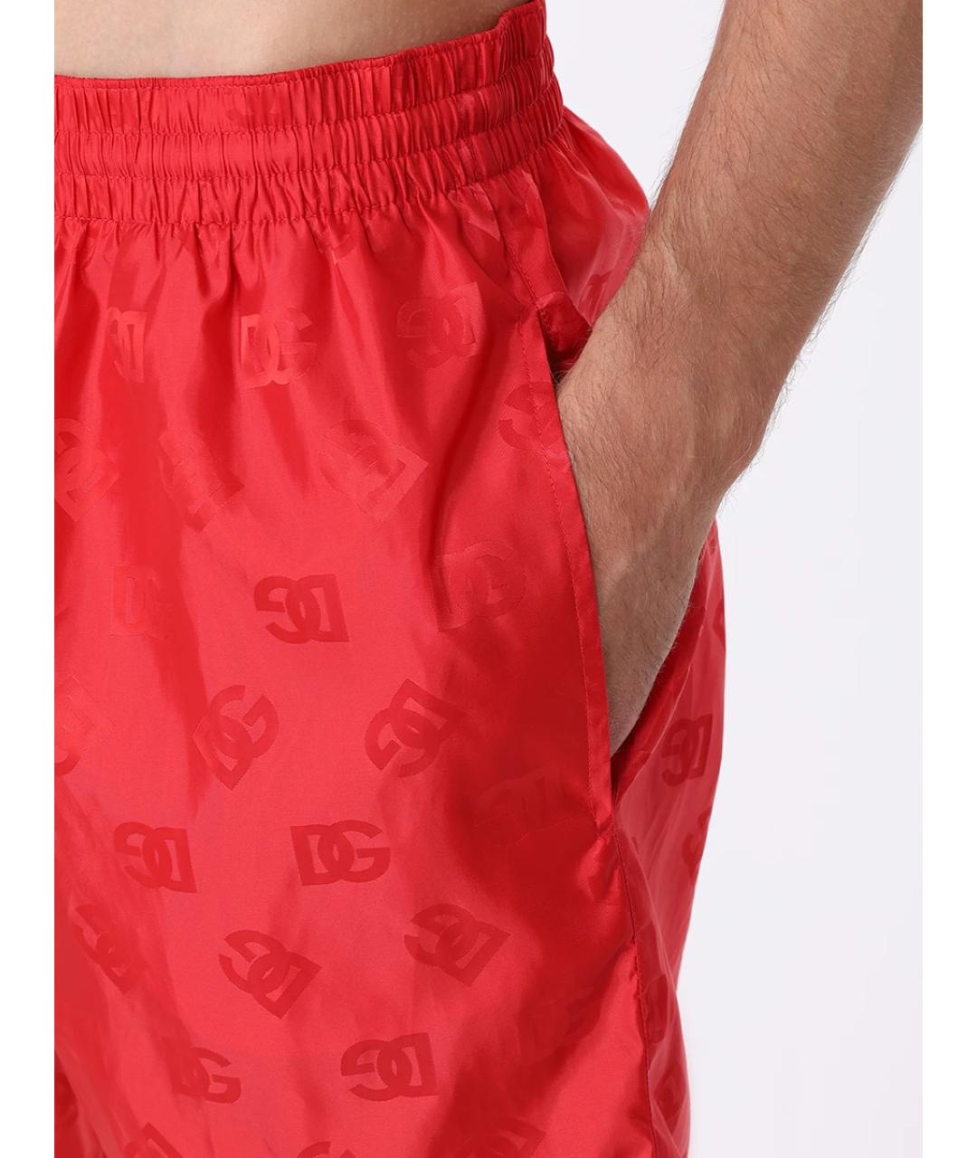 DOLCE&GABBANA Красные полиамидовые шорты, фото 4