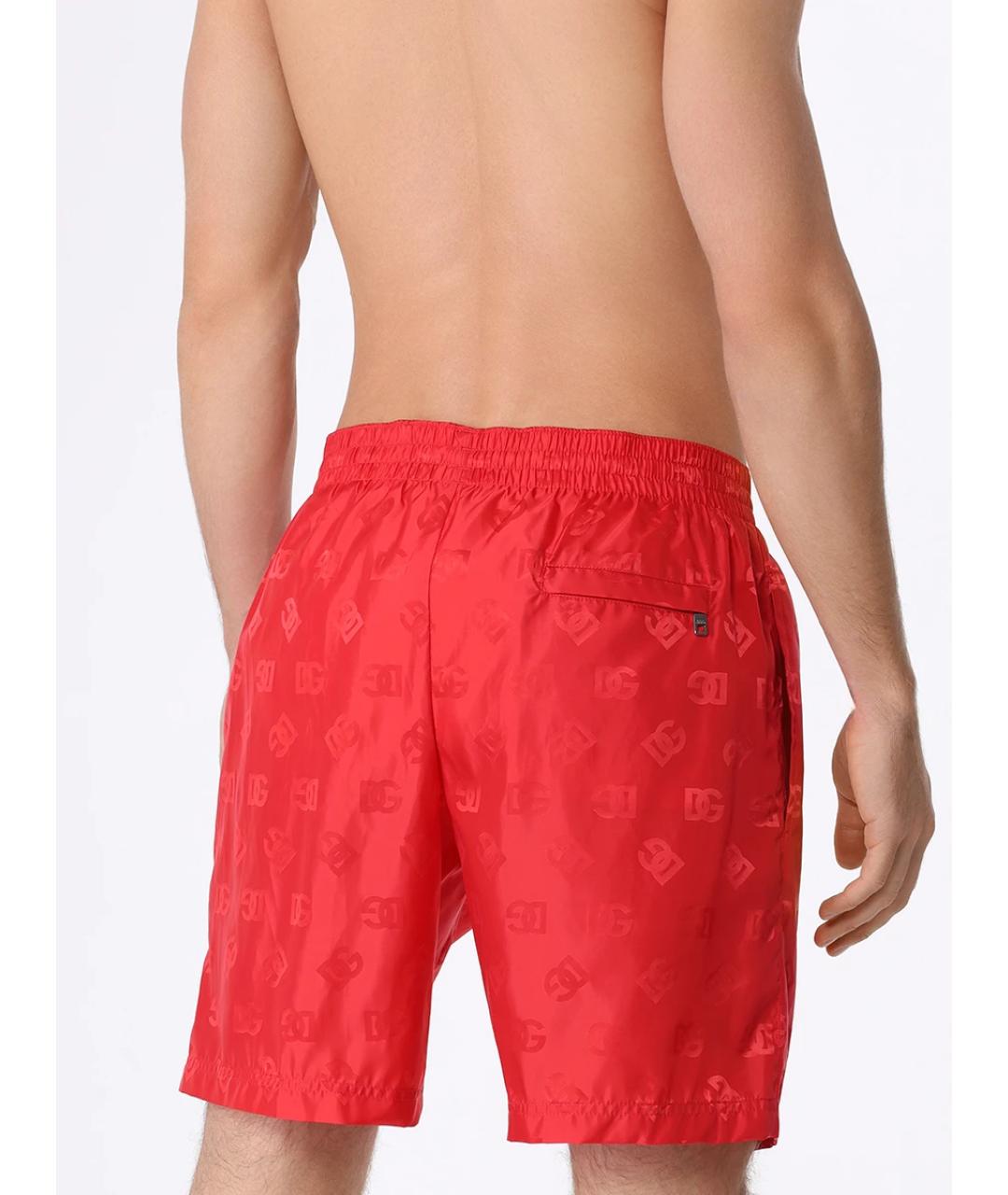 DOLCE&GABBANA Красные полиамидовые шорты, фото 3