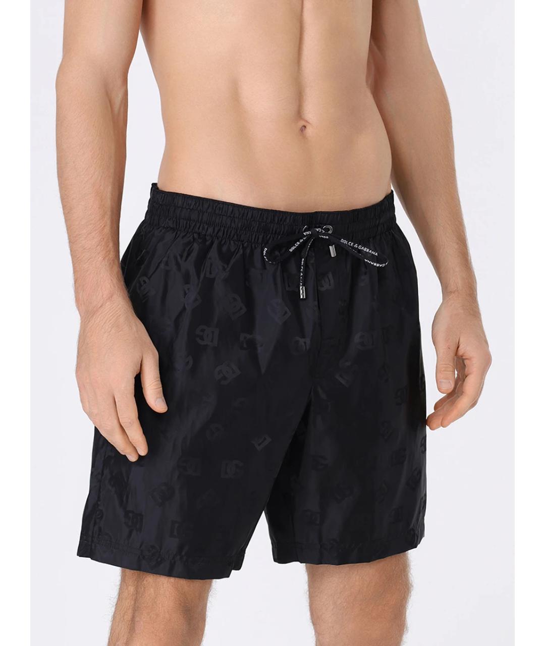DOLCE&GABBANA Черные полиамидовые шорты, фото 2