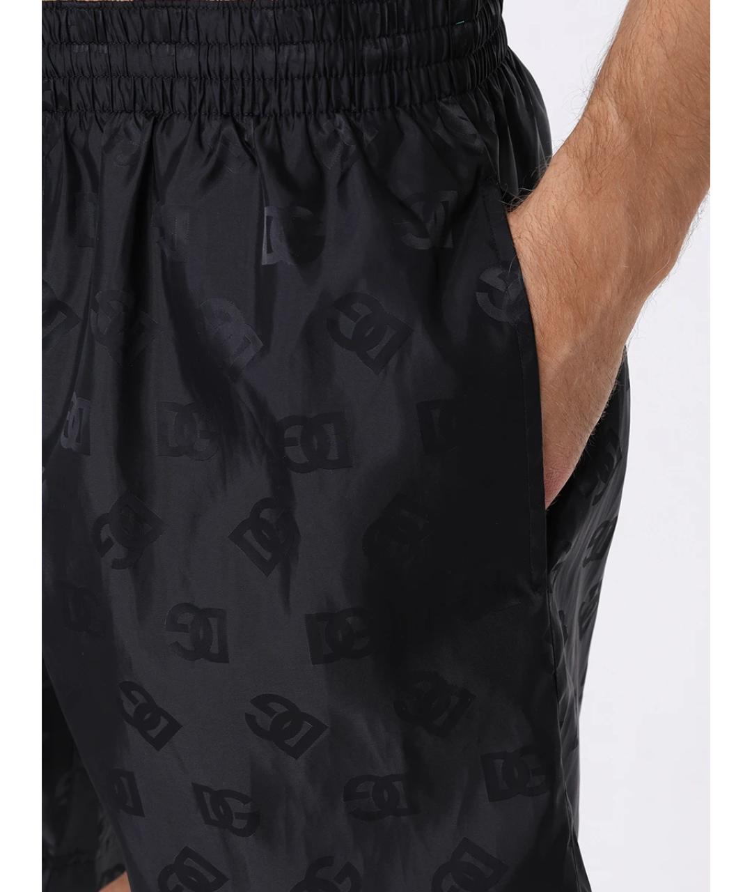 DOLCE&GABBANA Черные полиамидовые шорты, фото 4
