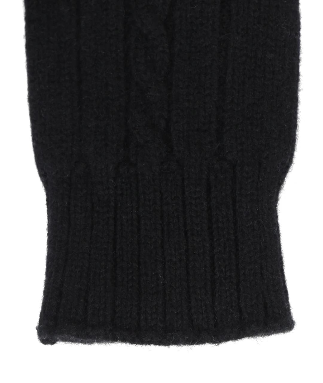 PANICALE Черные кашемировые перчатки, фото 3