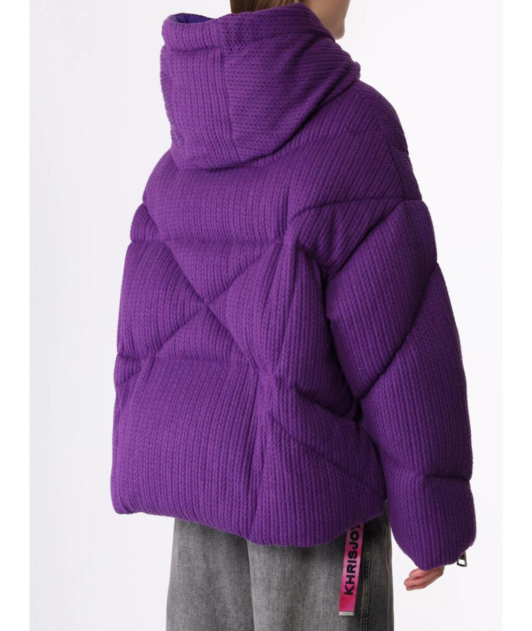 KHRISJOY Фиолетовый полиэстеровый пуховик, фото 3