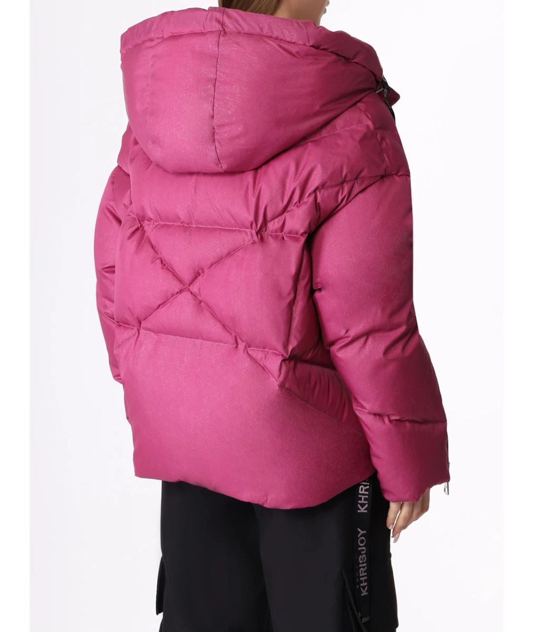 KHRISJOY Розовый полиэстеровый пуховик, фото 3