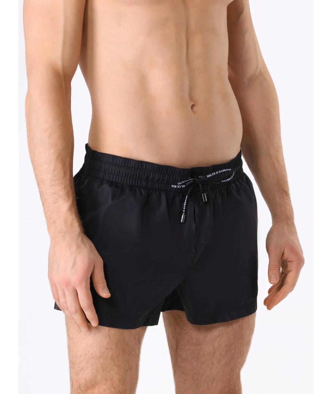 DOLCE&GABBANA Черные полиамидовые шорты, фото 2