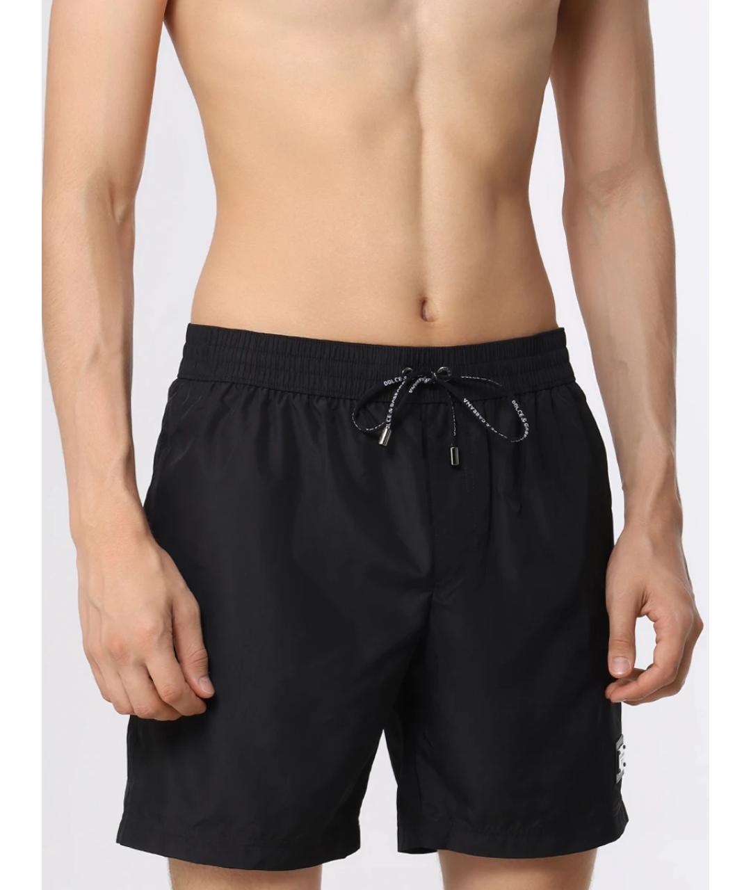 DOLCE&GABBANA Черные полиамидовые шорты, фото 2