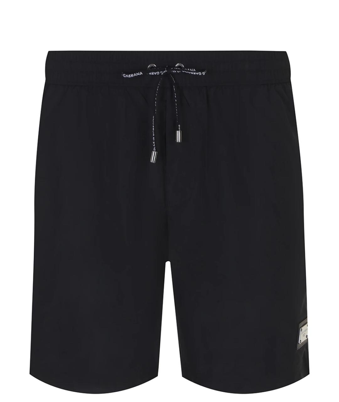 DOLCE&GABBANA Черные полиамидовые шорты, фото 1