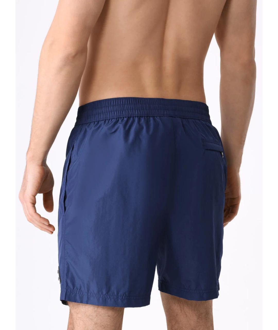 DOLCE&GABBANA Синие полиамидовые шорты, фото 3