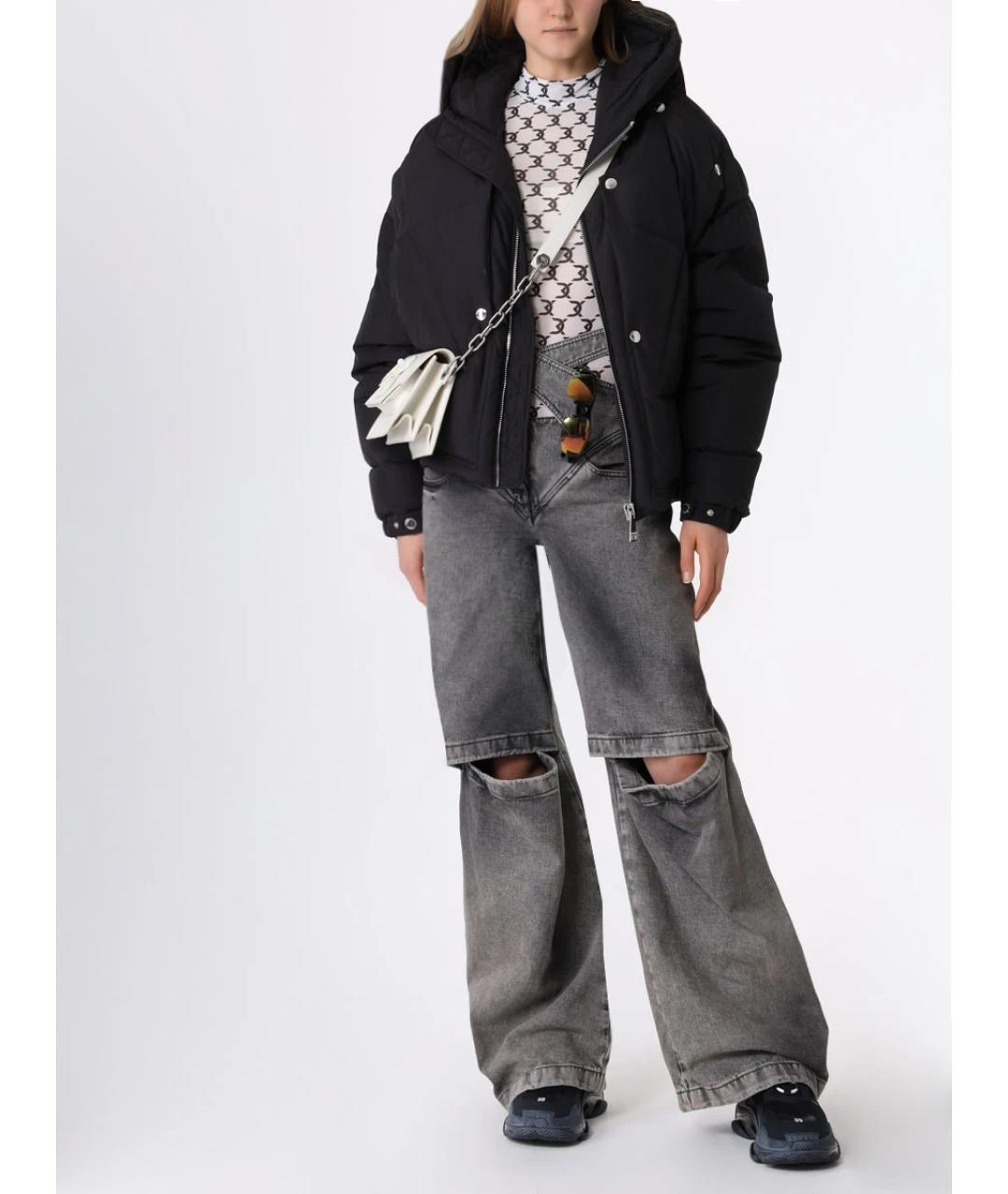 KHRISJOY Черный полиэстеровый пуховик, фото 2