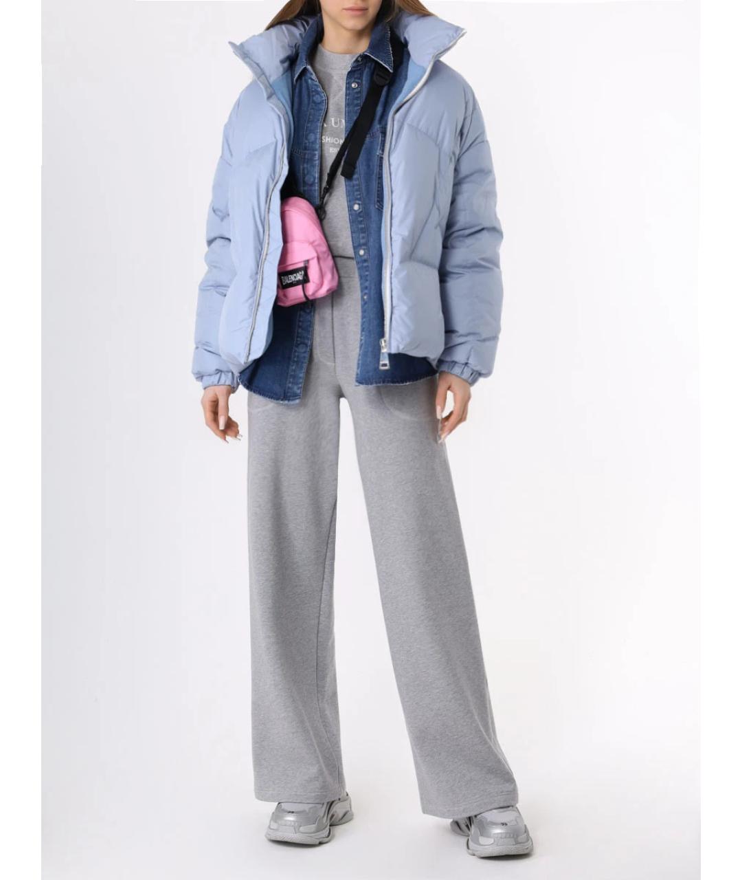 KHRISJOY Голубой полиэстеровый пуховик, фото 2