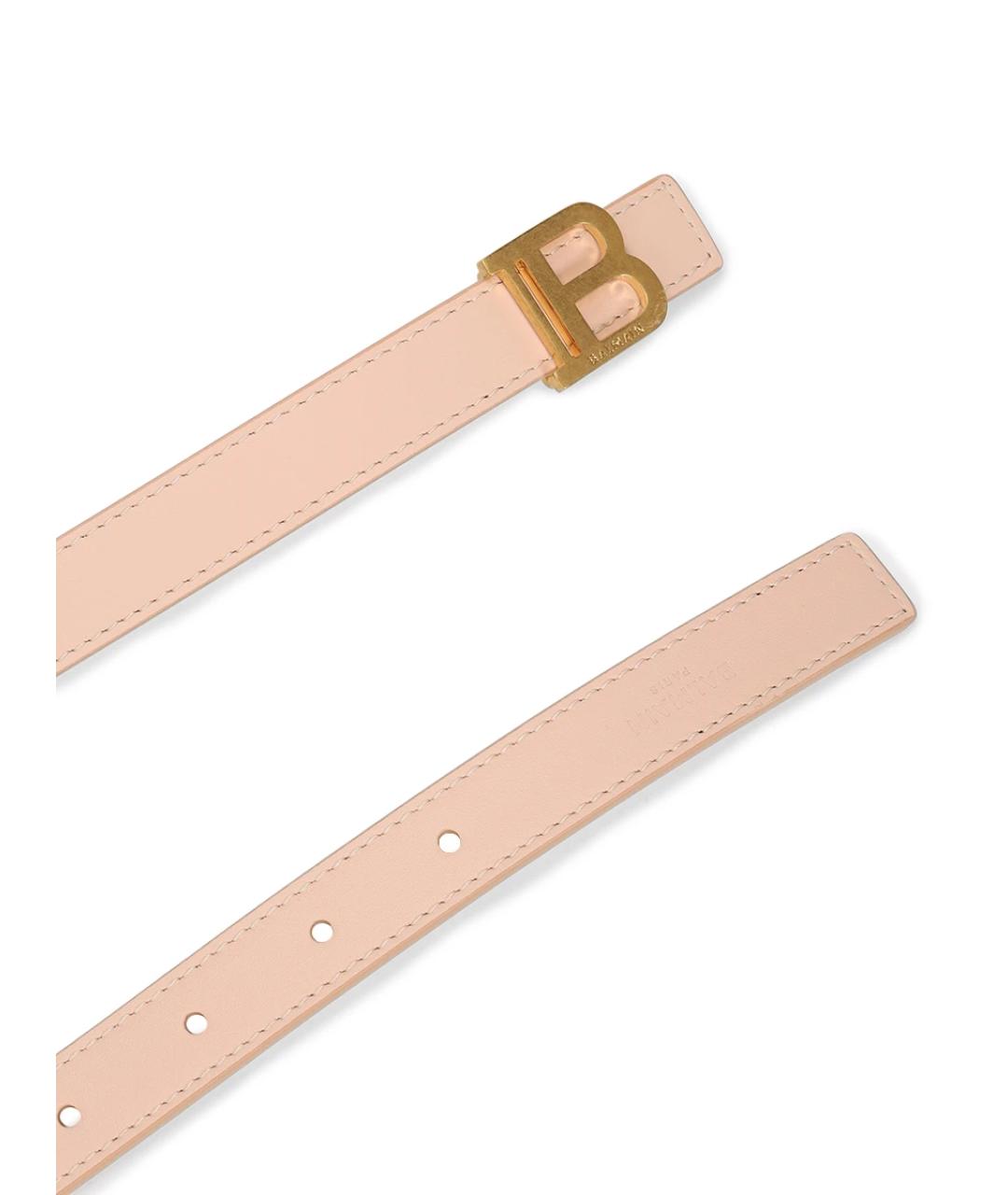BALMAIN Бежевый кожаный ремень, фото 3