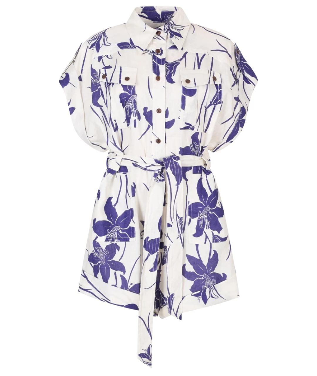 ZIMMERMANN Мульти льняной комбинезон, фото 1