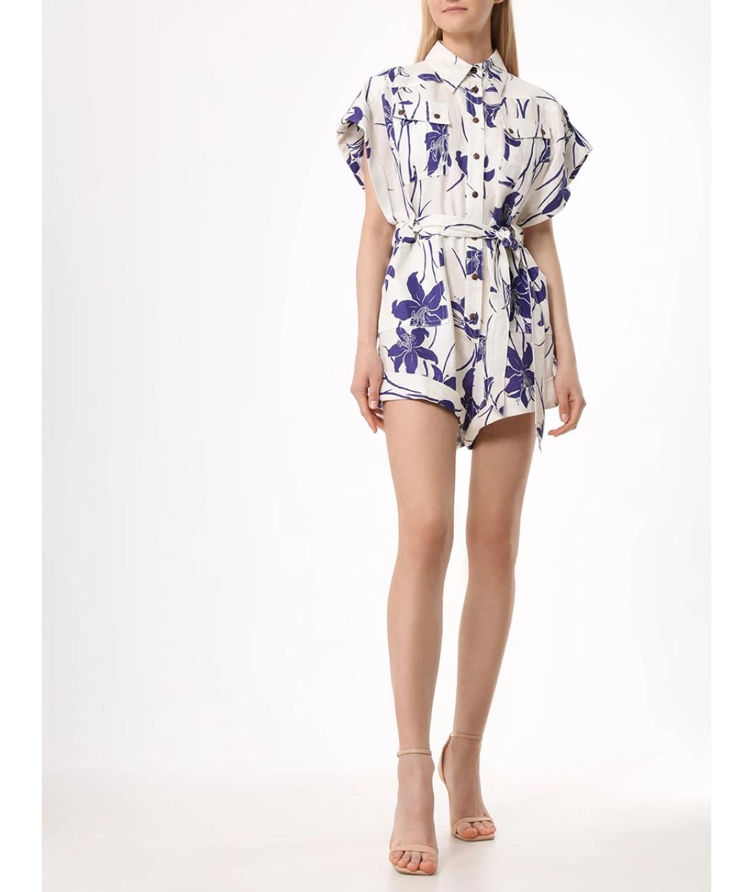 ZIMMERMANN Мульти льняной комбинезон, фото 2