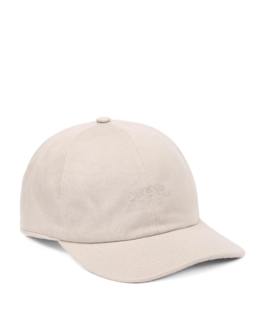 SVEVO Бежевая хлопковая кепка/бейсболка, фото 1