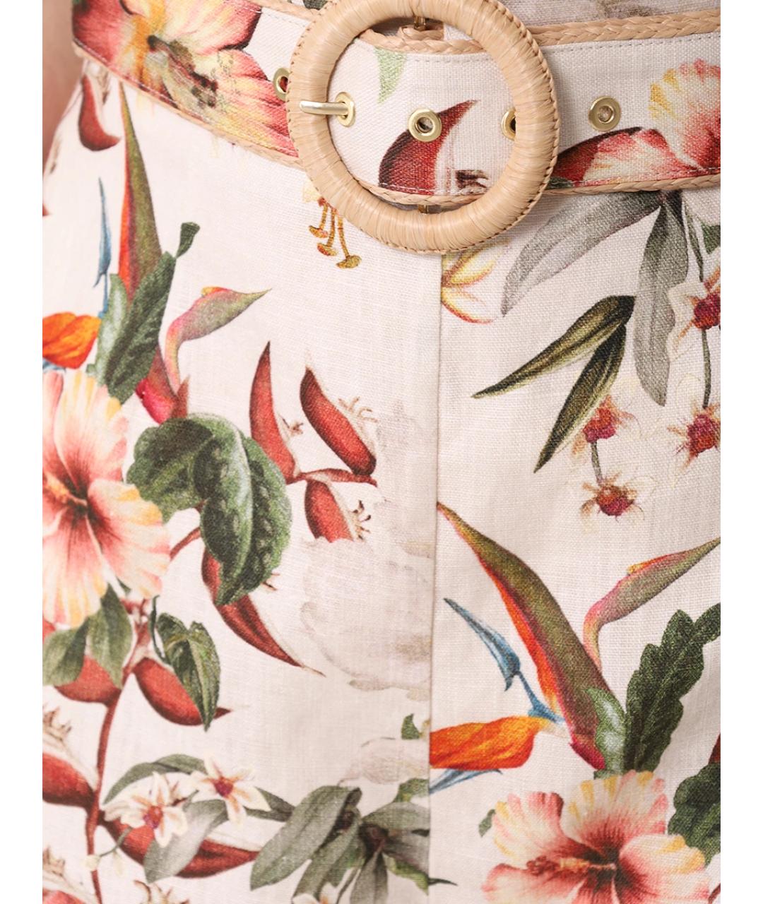 ZIMMERMANN Мульти льняные шорты, фото 5