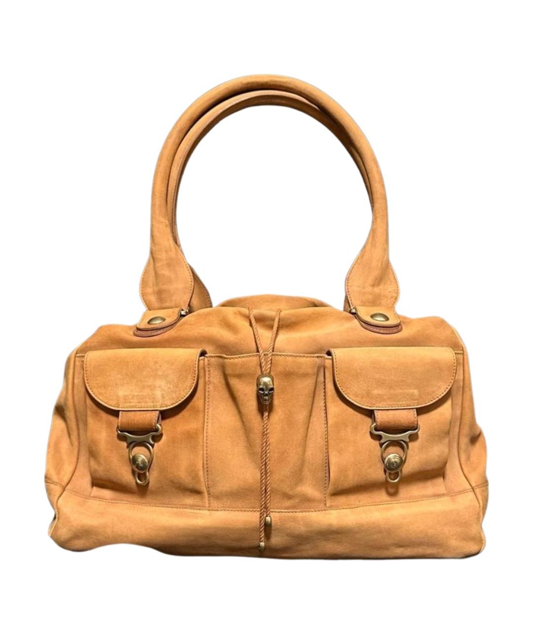 ALEXANDER MCQUEEN Бежевая сумка с короткими ручками, фото 1