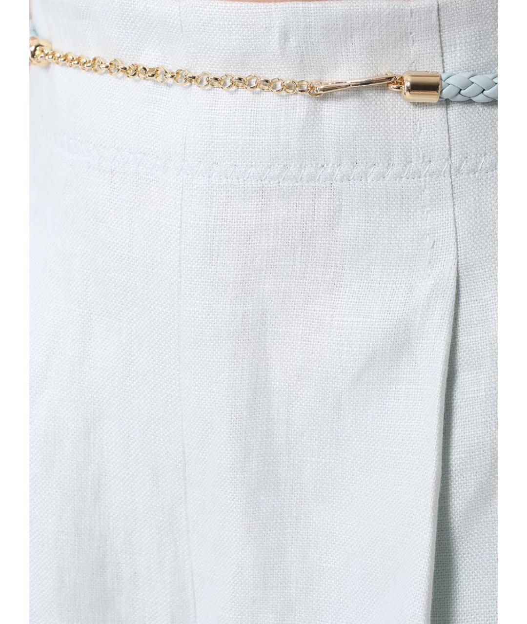 ZIMMERMANN Голубые льняные шорты, фото 5