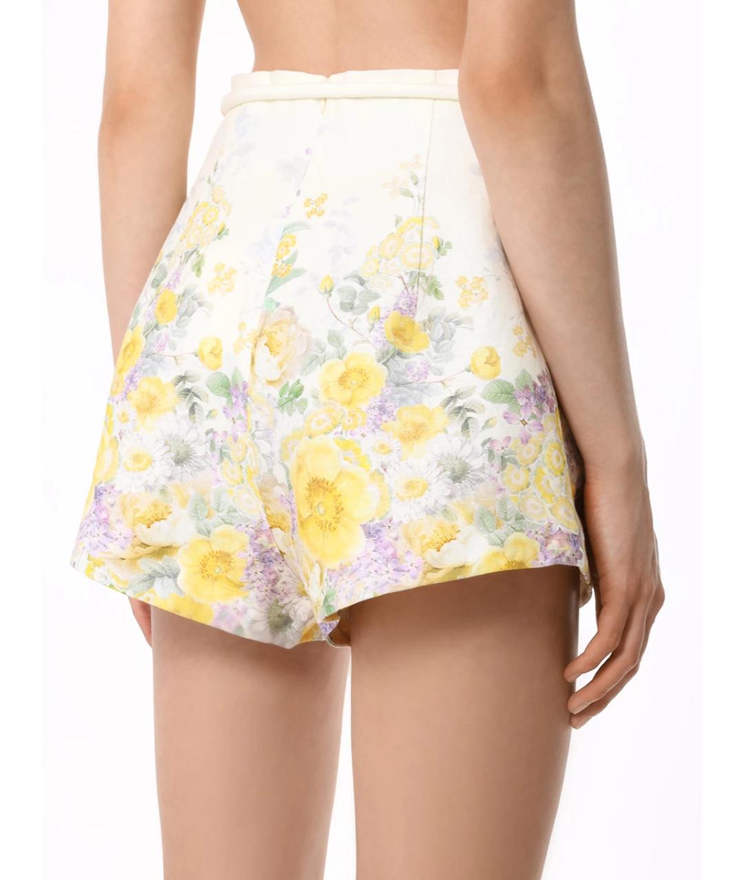 ZIMMERMANN Мульти льняные шорты, фото 3