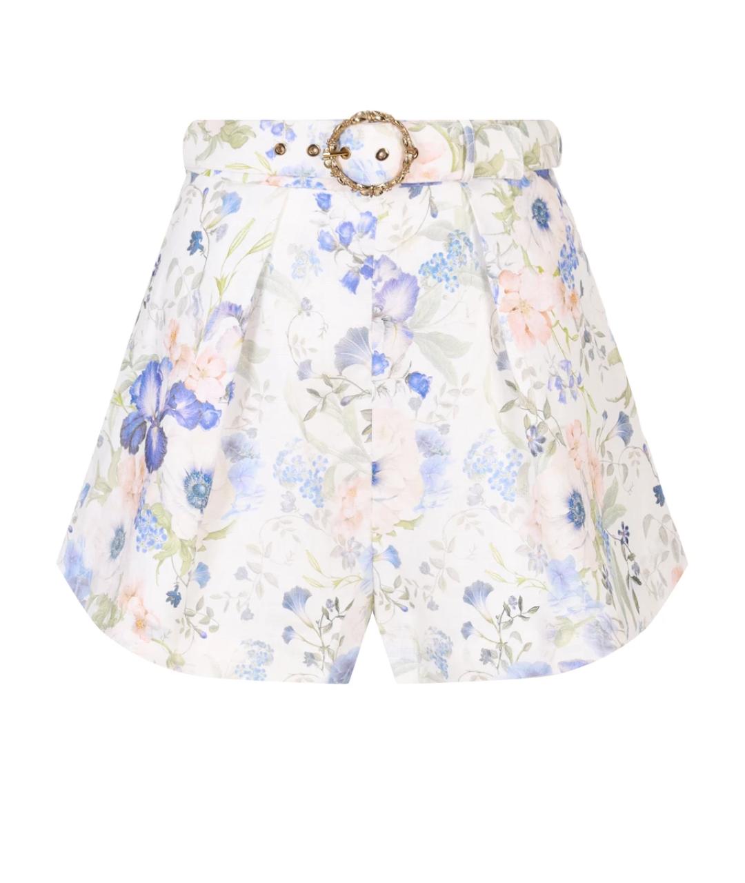 ZIMMERMANN Мульти льняные шорты, фото 1