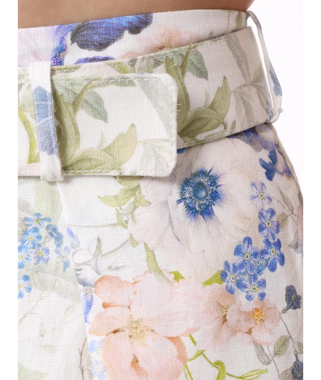 ZIMMERMANN Мульти льняные шорты, фото 6
