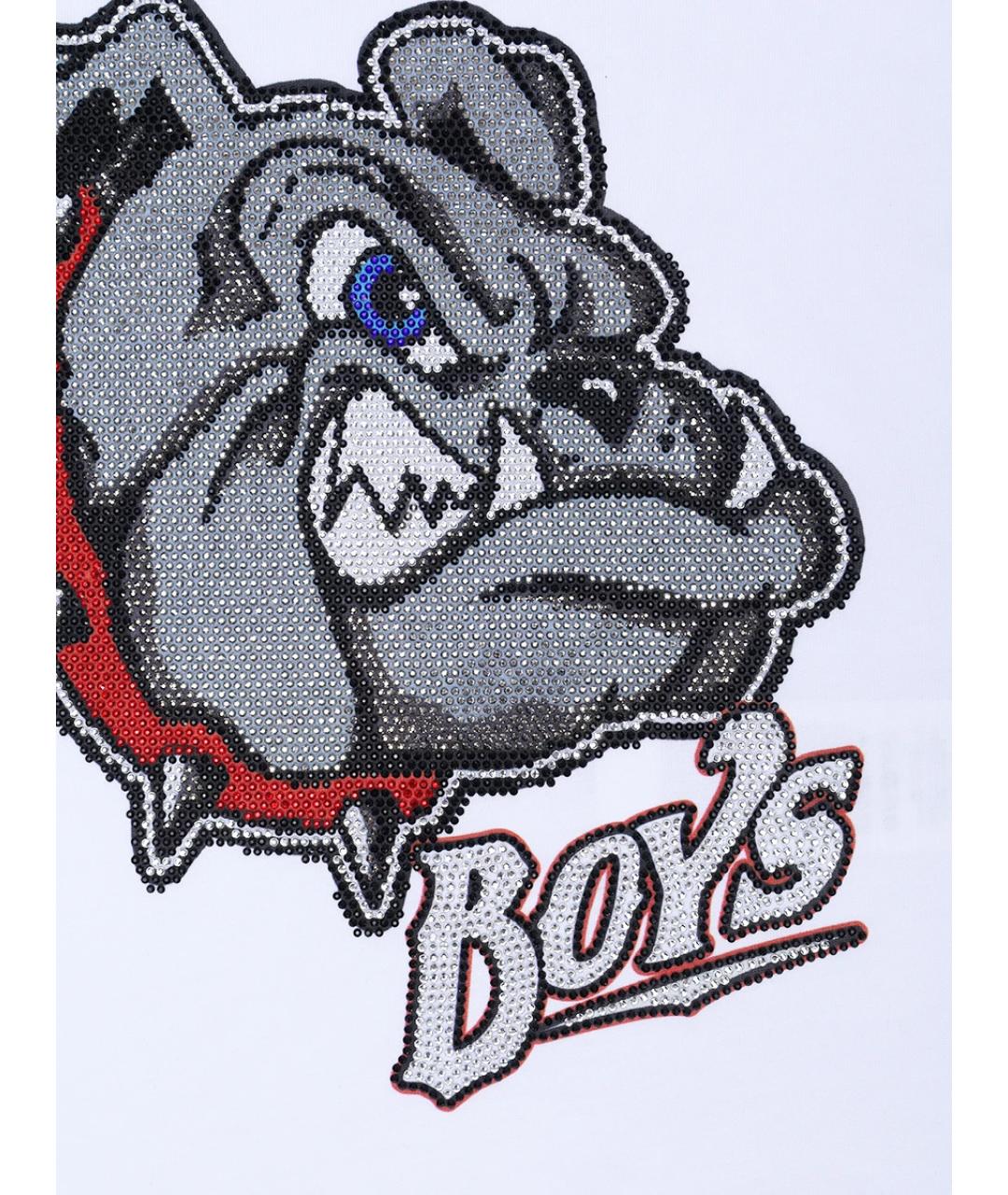 PHILIPP PLEIN Белая хлопковая детская футболка, фото 3