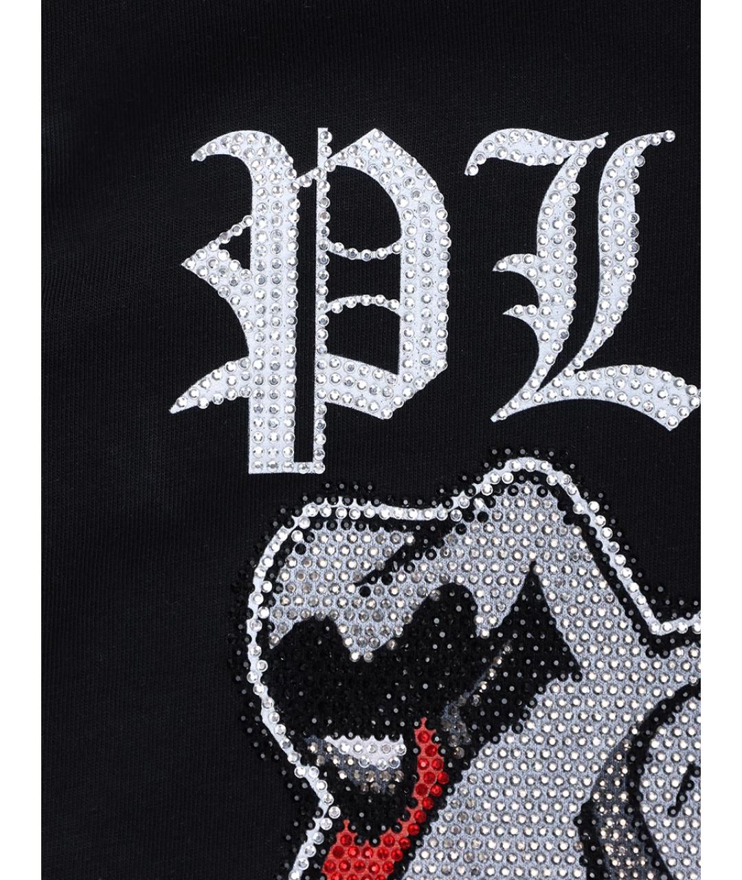 PHILIPP PLEIN Черная хлопковая детская футболка, фото 4