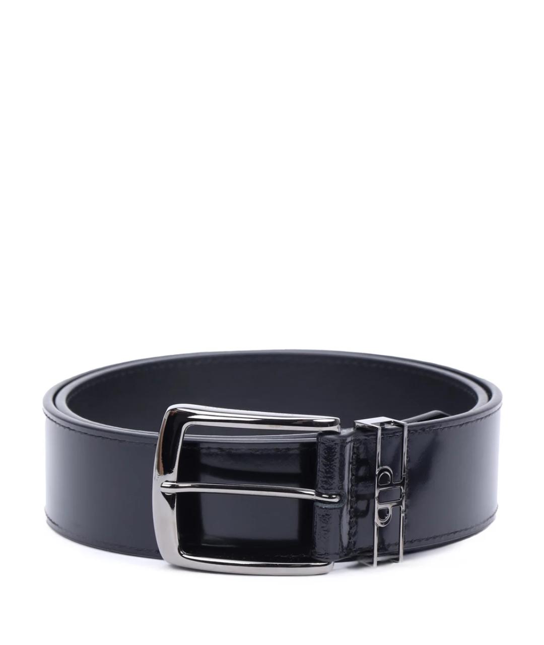 PHILIPP PLEIN Черный кожаный ремень, фото 1