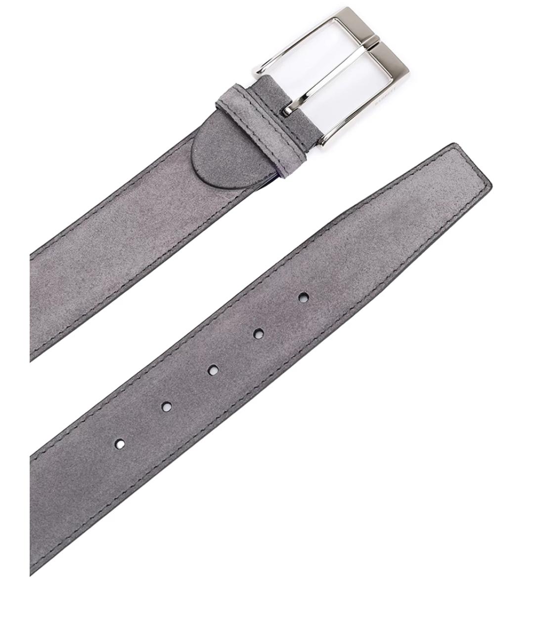 BARRETT Серый замшевый ремень, фото 3