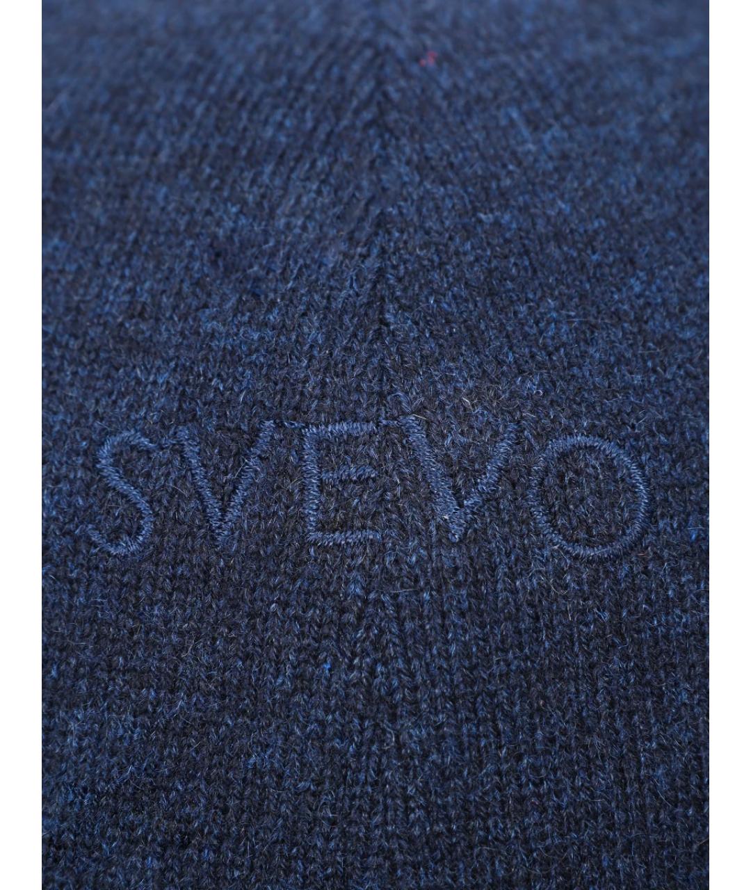 SVEVO Синяя кашемировая кепка/бейсболка, фото 3