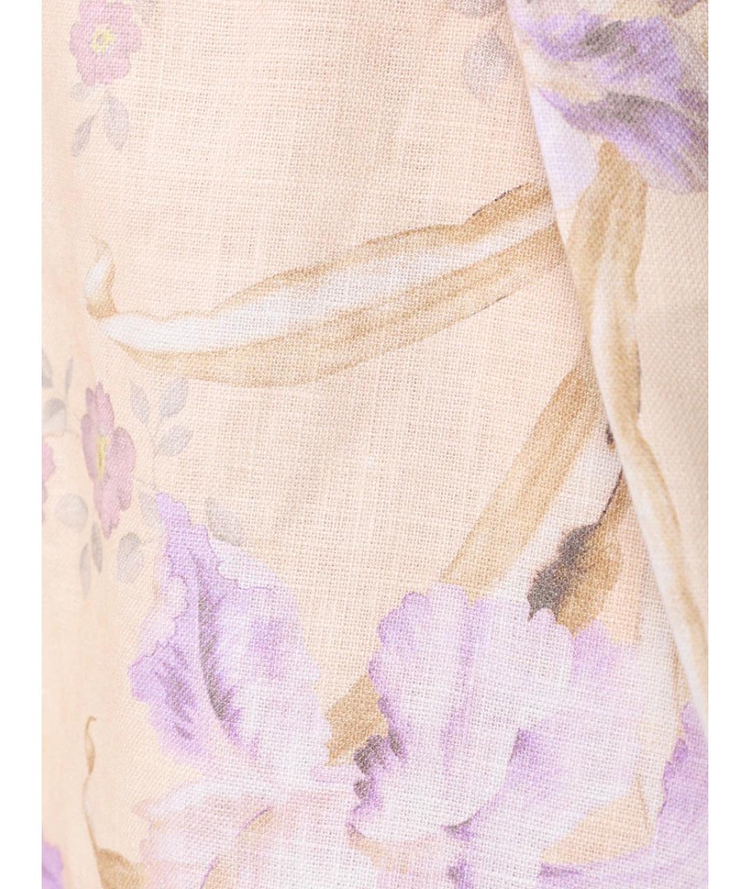 ZIMMERMANN Мульти льняные шорты, фото 6