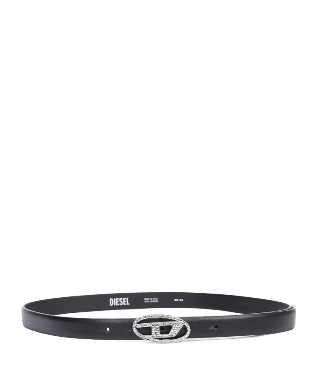 DIESEL Черный кожаный ремень, фото 1