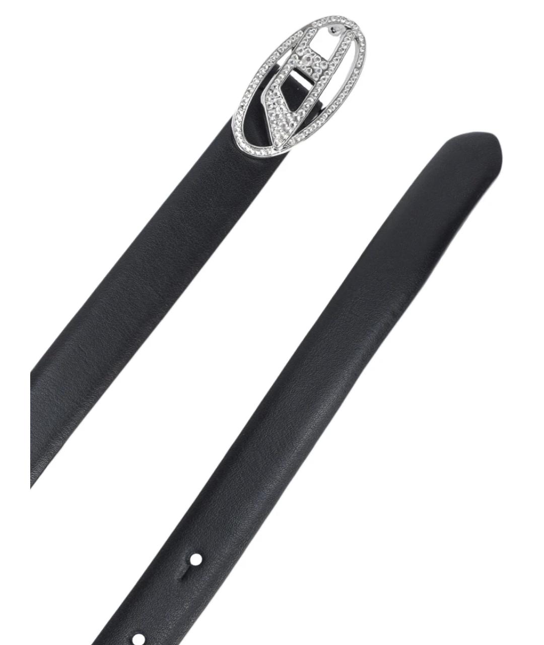 DIESEL Черный кожаный ремень, фото 2